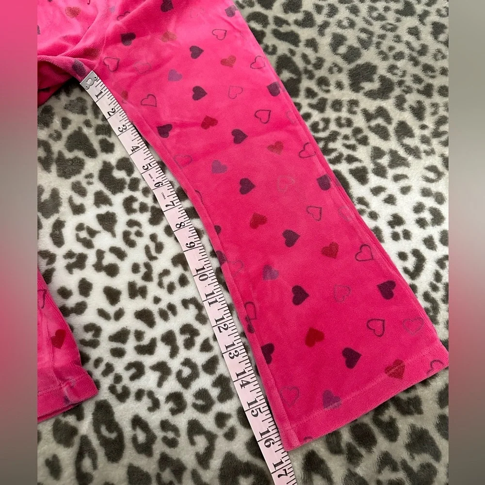 OshKosh B’gosh  Heart Graphic Velour Pants in Pink Size 4T Toddler